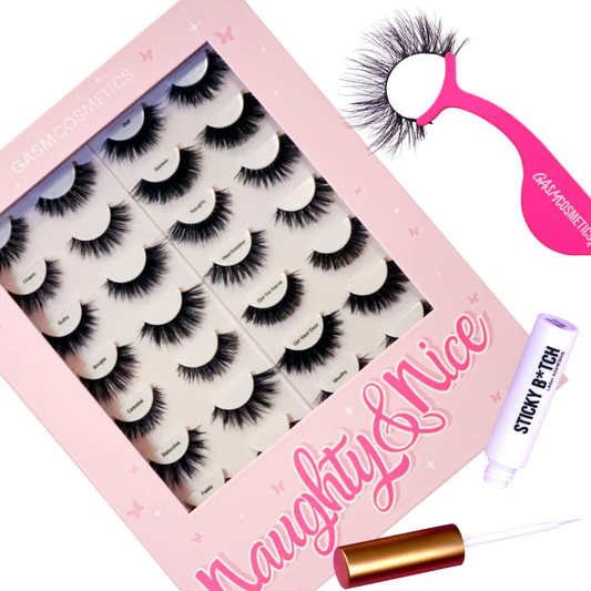 YOUR ULTIMATE FACE GASM BUNDLE LASHBOOK LASH APPLICATOR LASH GLUE